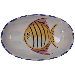Vietri Al Mare Sea Majolica Made in Italy Fish Dish Plate Wall Décor - Retired
